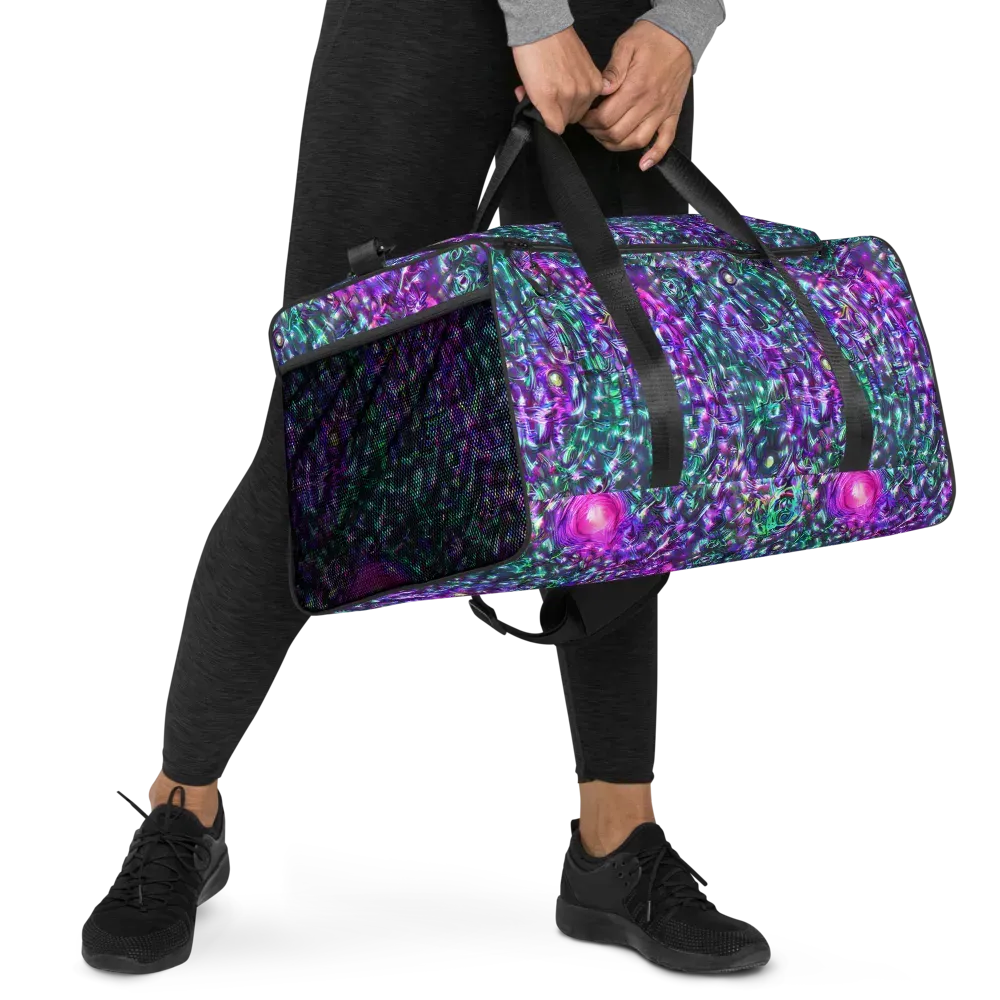 Hyperbloom on Duffle Bag — Right Front