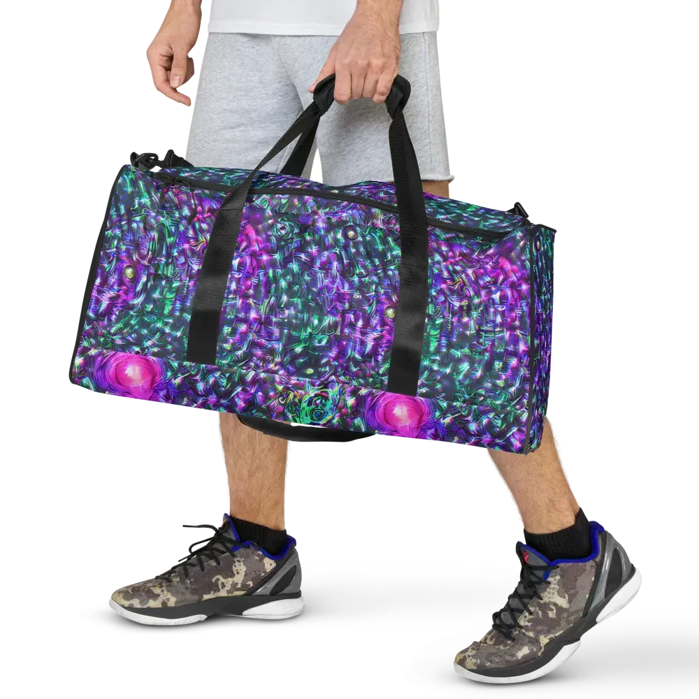 Hyperbloom on Duffle Bag — Front