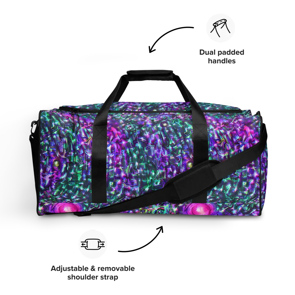 Hyperbloom on Duffle Bag — Front