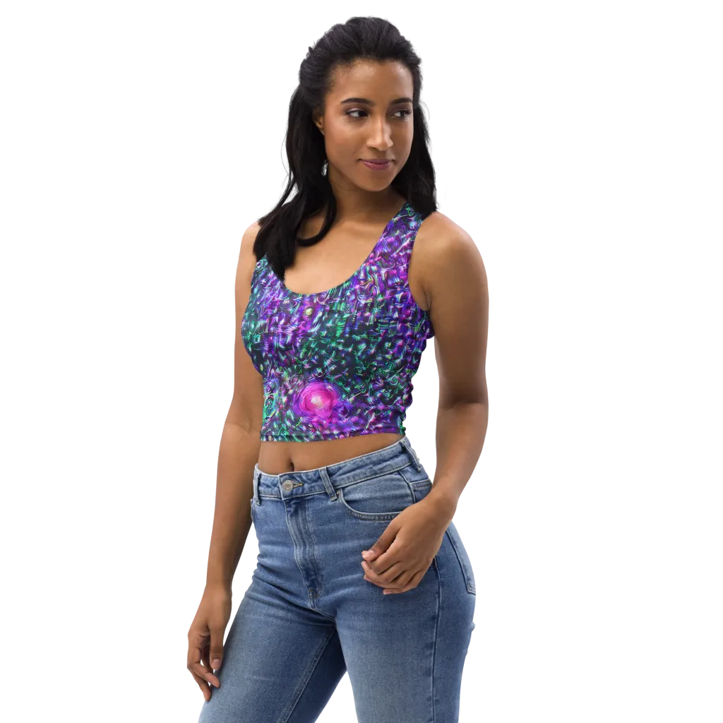 Hyperbloom on Crop Top — Left Front