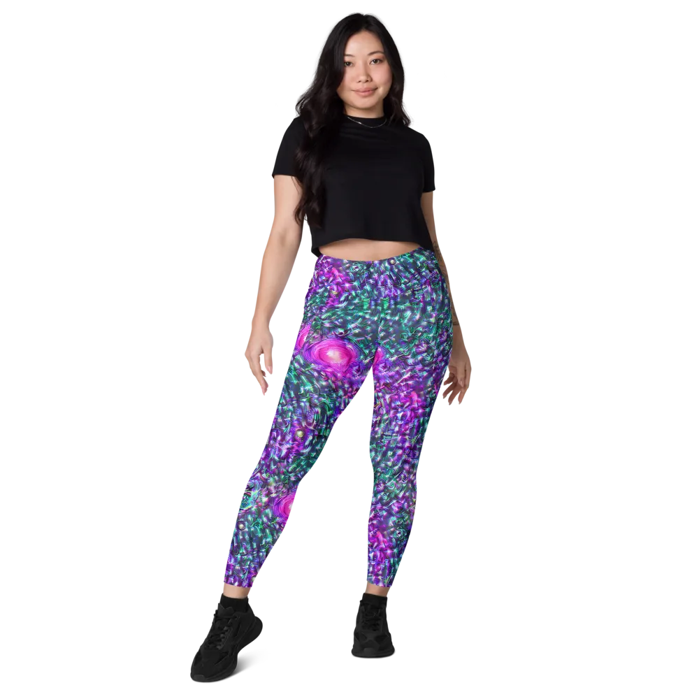 Hyperbloom on Leggings with Pockets — Front