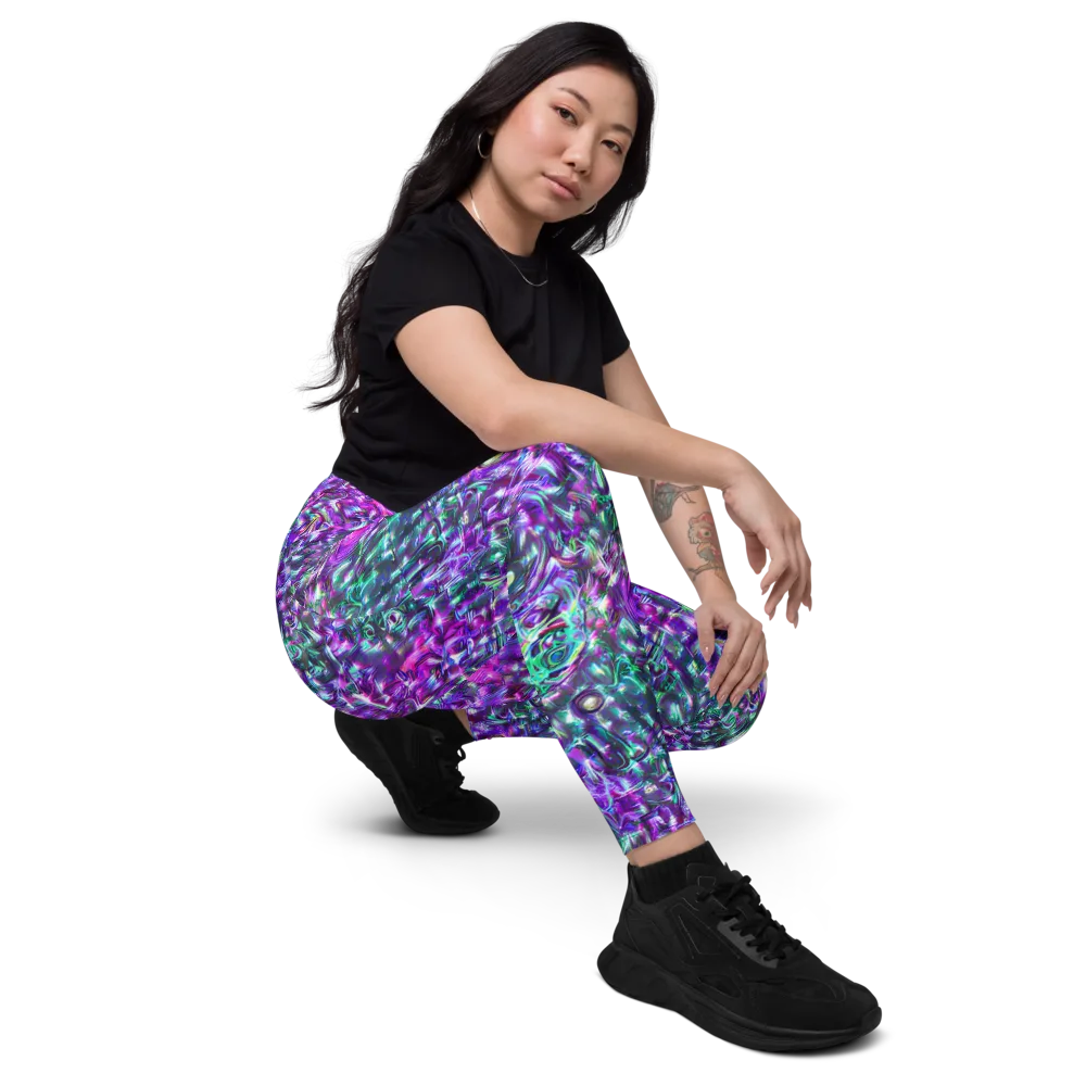 Hyperbloom on Leggings with Pockets — Right Front