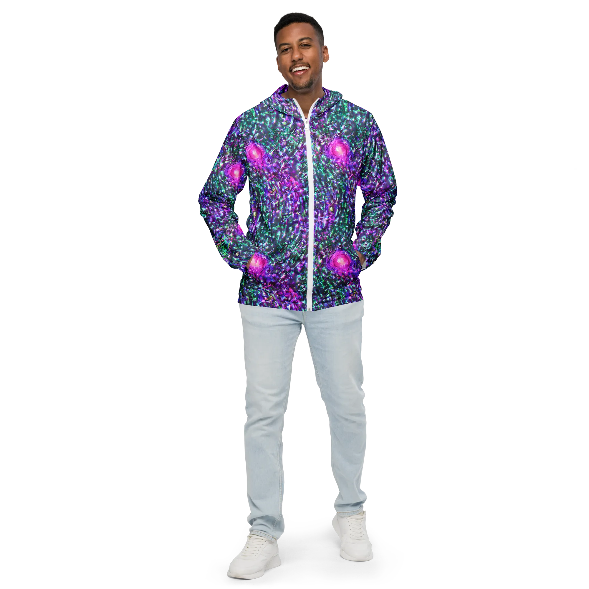 Hyperbloom on Men's Windbreaker — Front