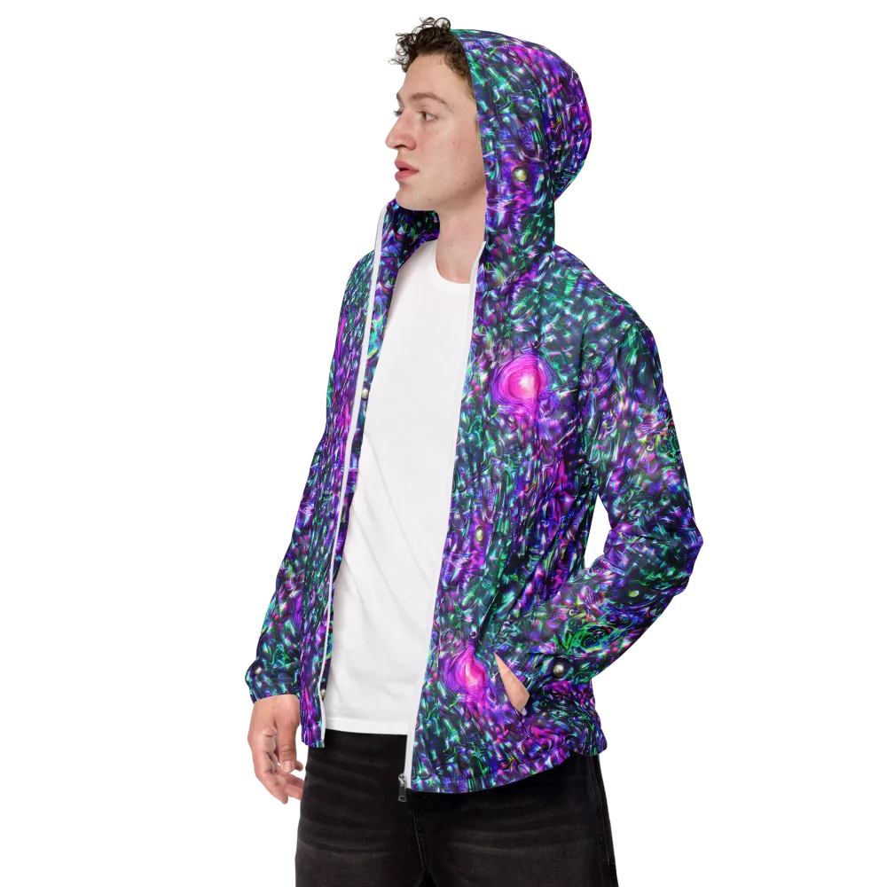 Hyperbloom on Men's Windbreaker — Left Front