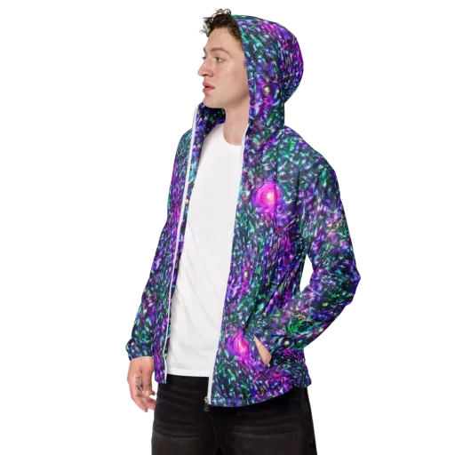Hyperbloom on a Men's Windbreaker