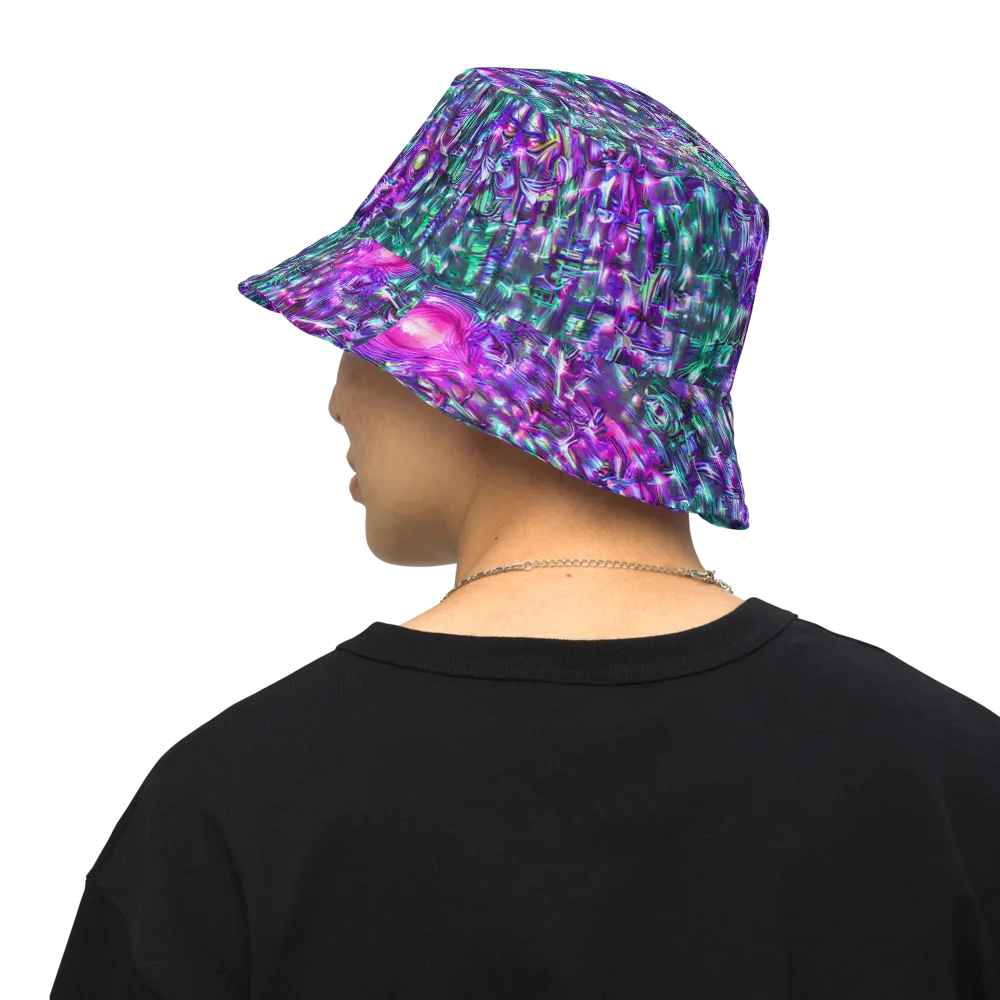 Hyperbloom on Reversible Bucket Hat — Back Inside