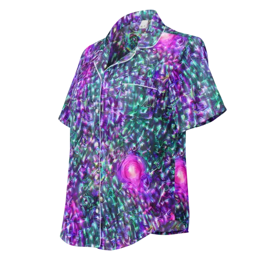 Hyperbloom on a Women's Short Sleeve Pajama Top