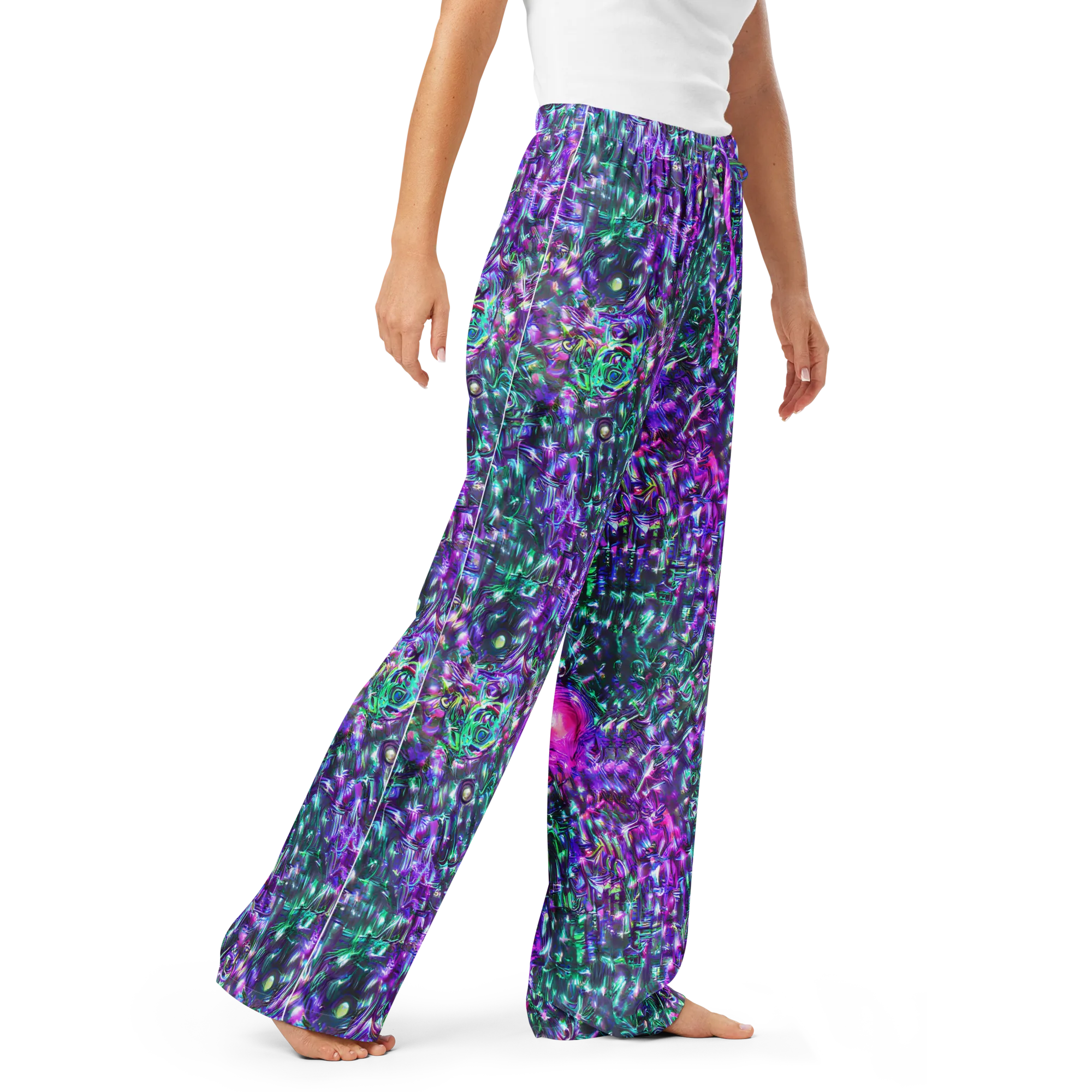 Hyperbloom on Women's Pajama Pants — Right Front