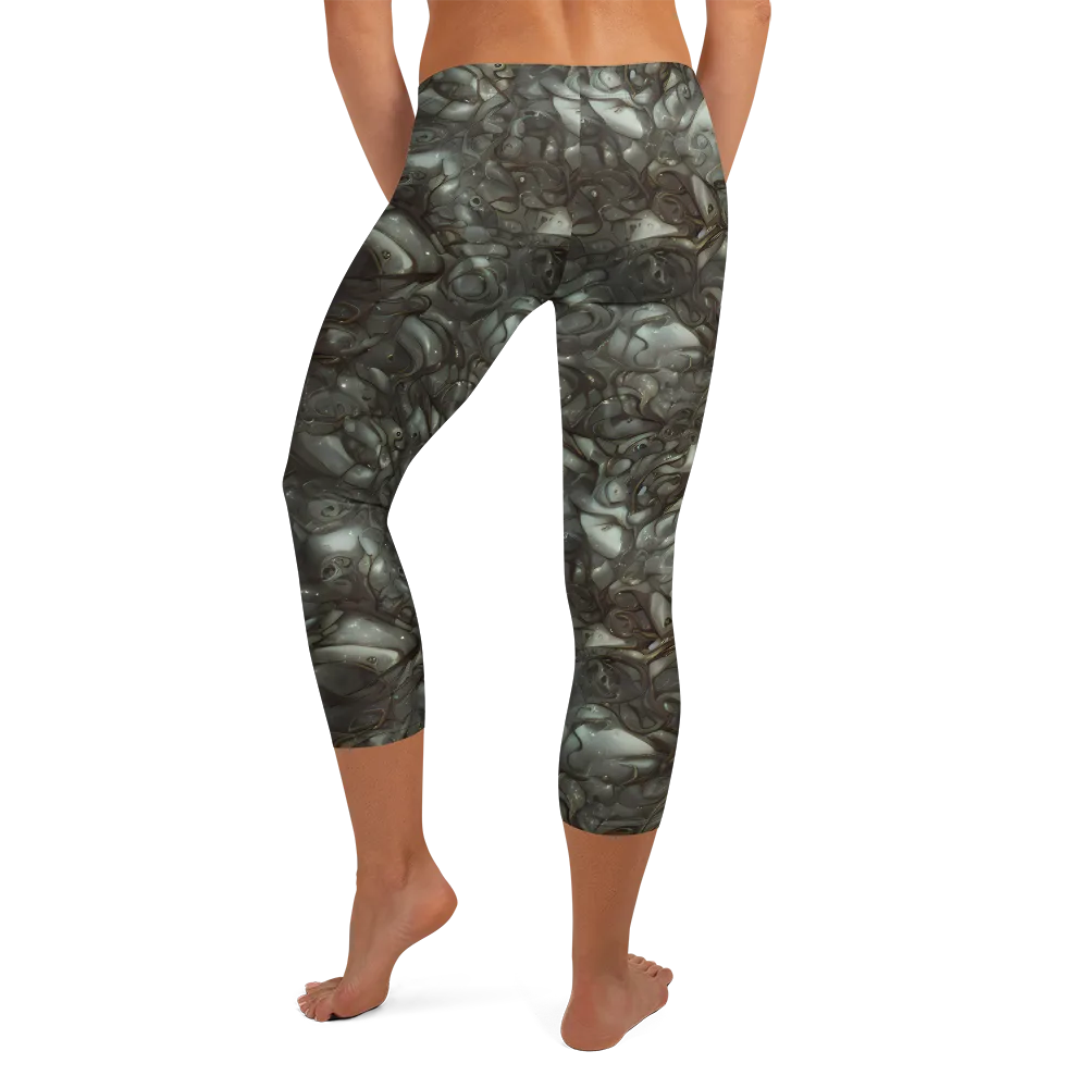 Mercury Reef on Capri Leggings — Back
