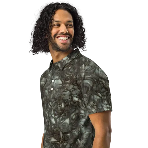 Mercury Reef on a Men's Slim Fit Polo Shirt