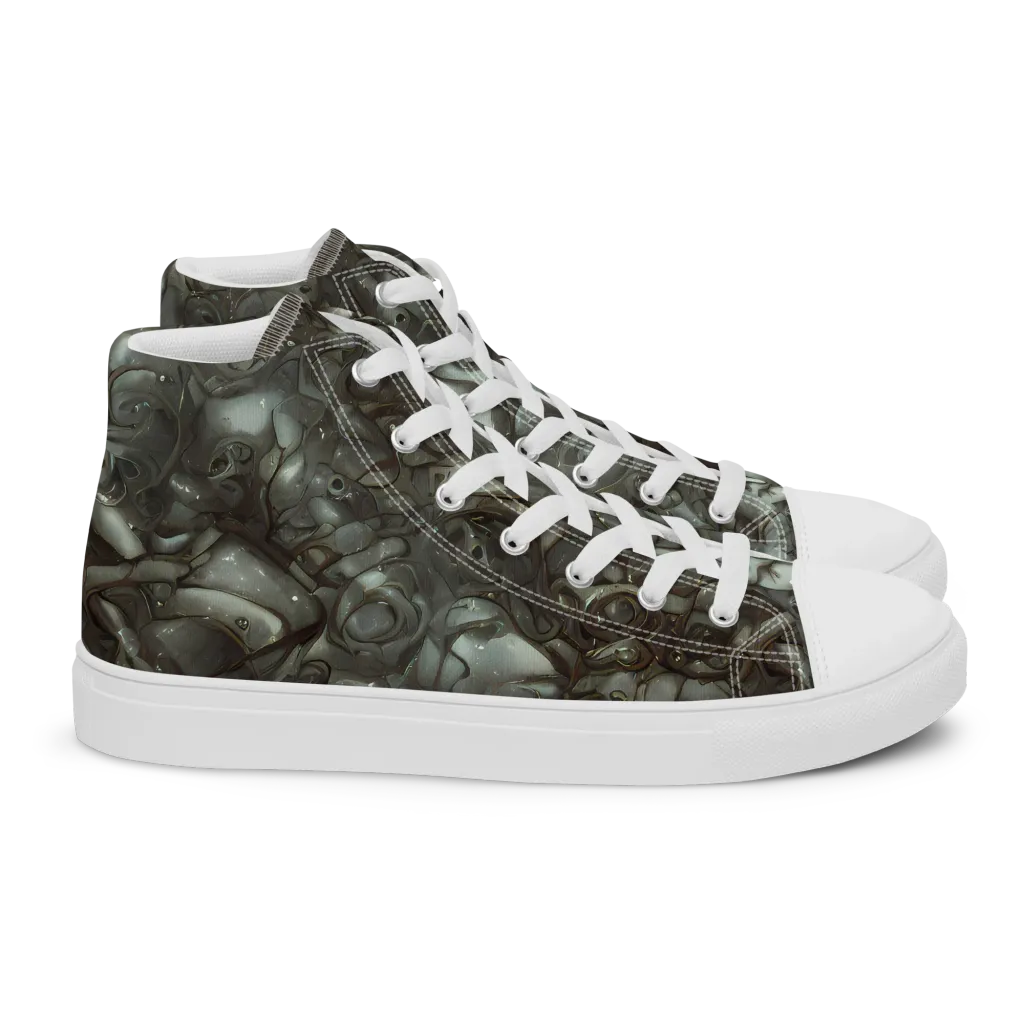 Mercury Reef on Women's High Top Canvas Shoes — Right