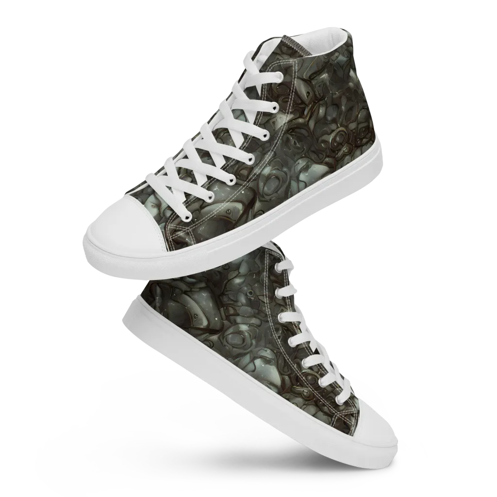 Mercury Reef on Women's High Top Canvas Shoes — Front