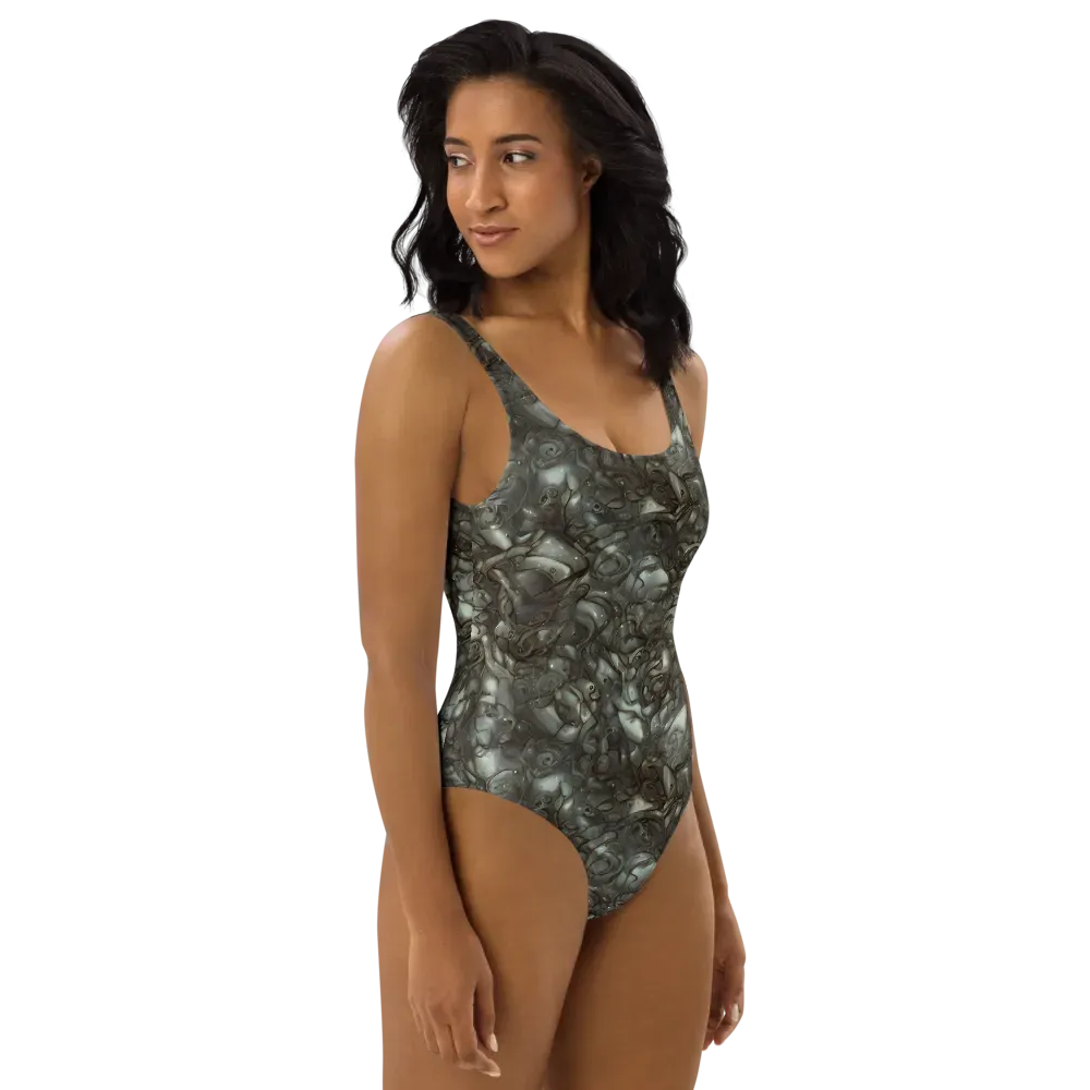 Mercury Reef on One-Piece Swimsuit — Right