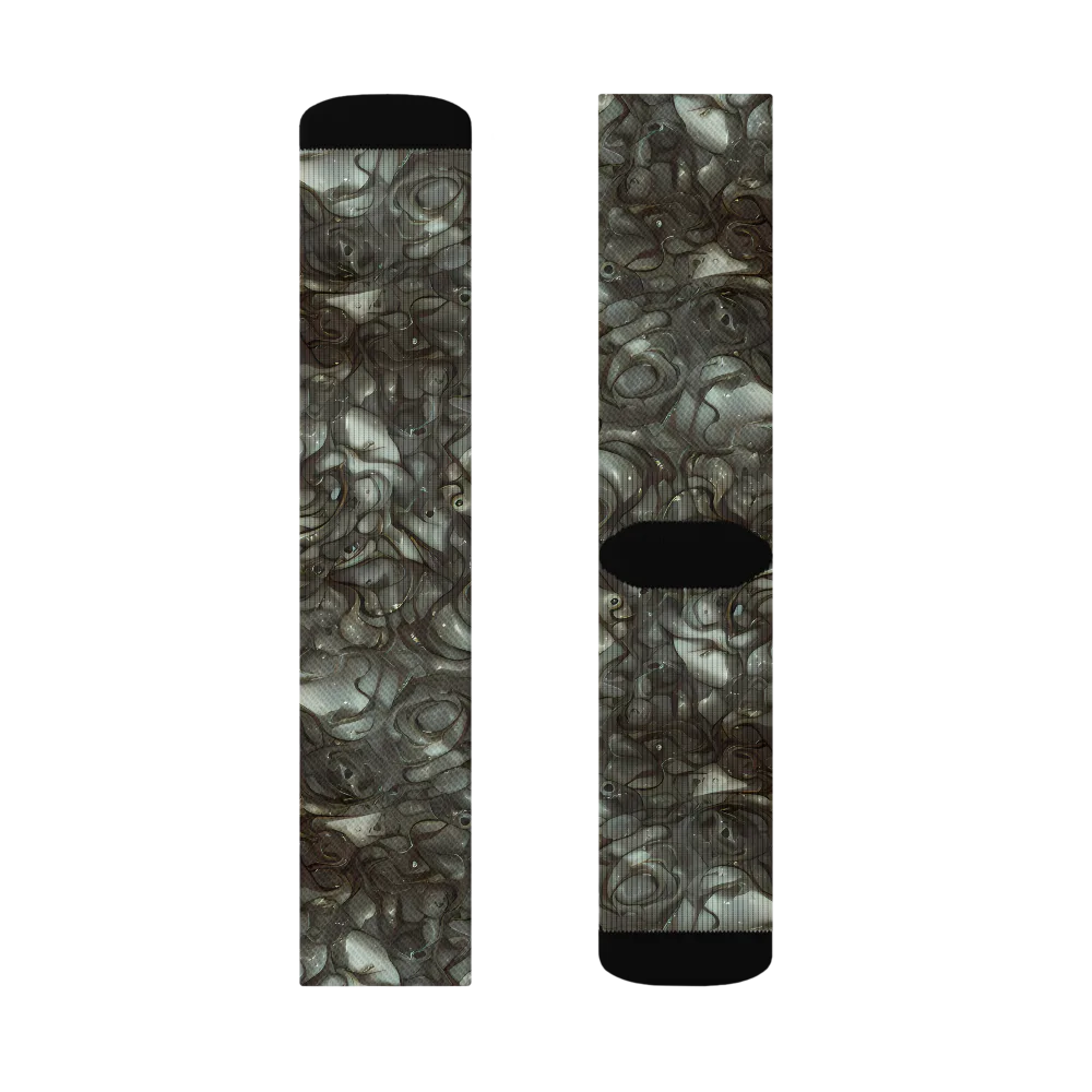 Mercury Reef on Socks — Right Sock