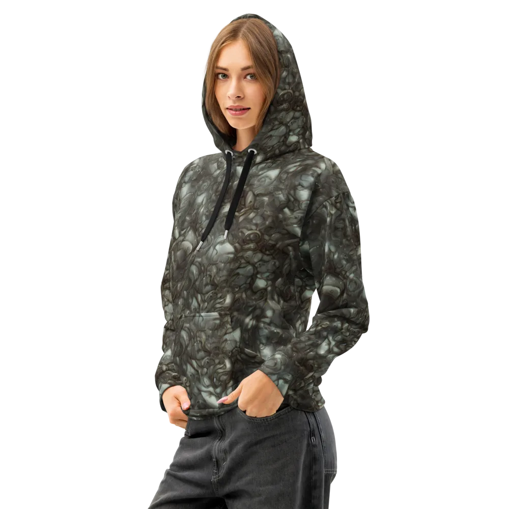 Mercury Reef on Cotton Hoodie — Left Front