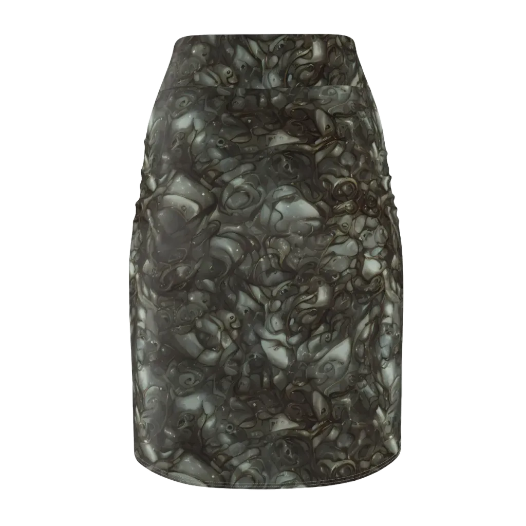 Mercury Reef on Pencil Skirt — Back