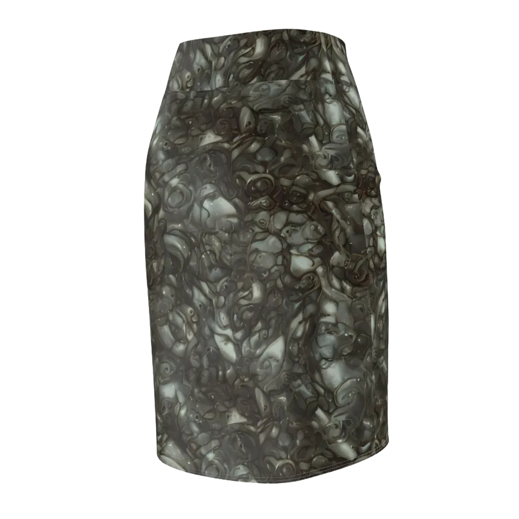 Mercury Reef on Pencil Skirt — Back Side