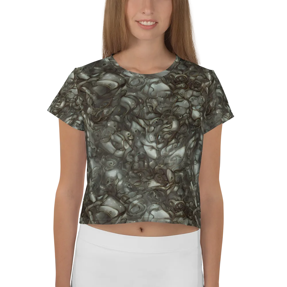 Mercury Reef on Crop Tee — Front