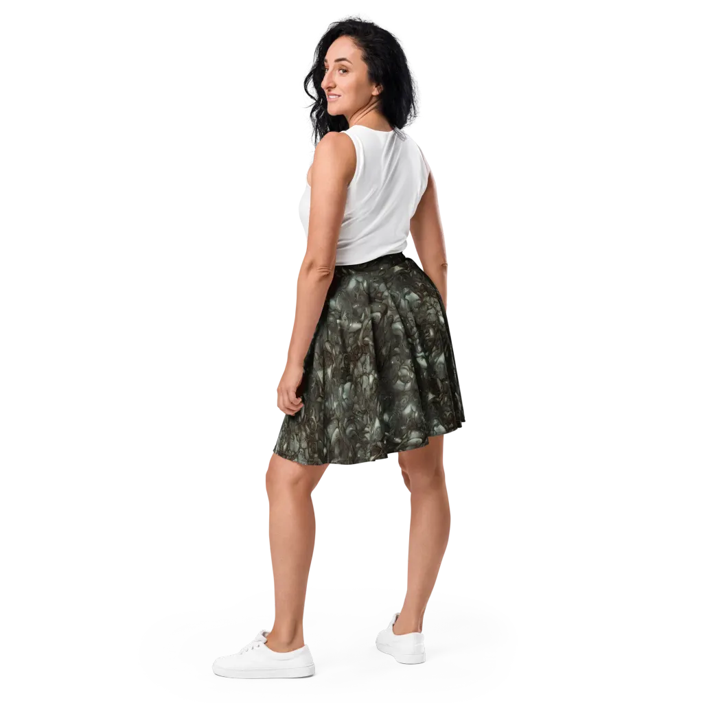 Mercury Reef on Skater Skirt — Back