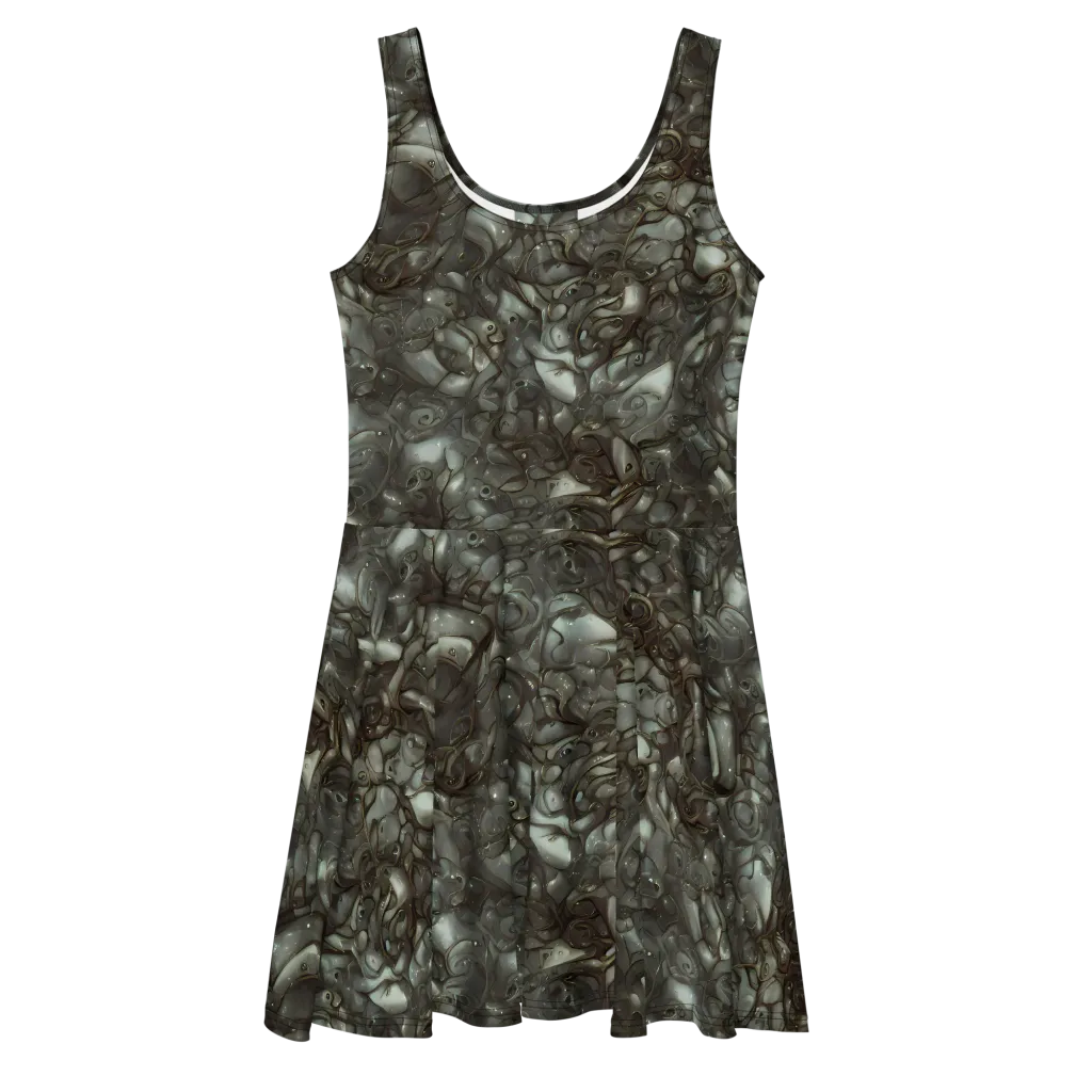 Mercury Reef on Skater Dress — Front