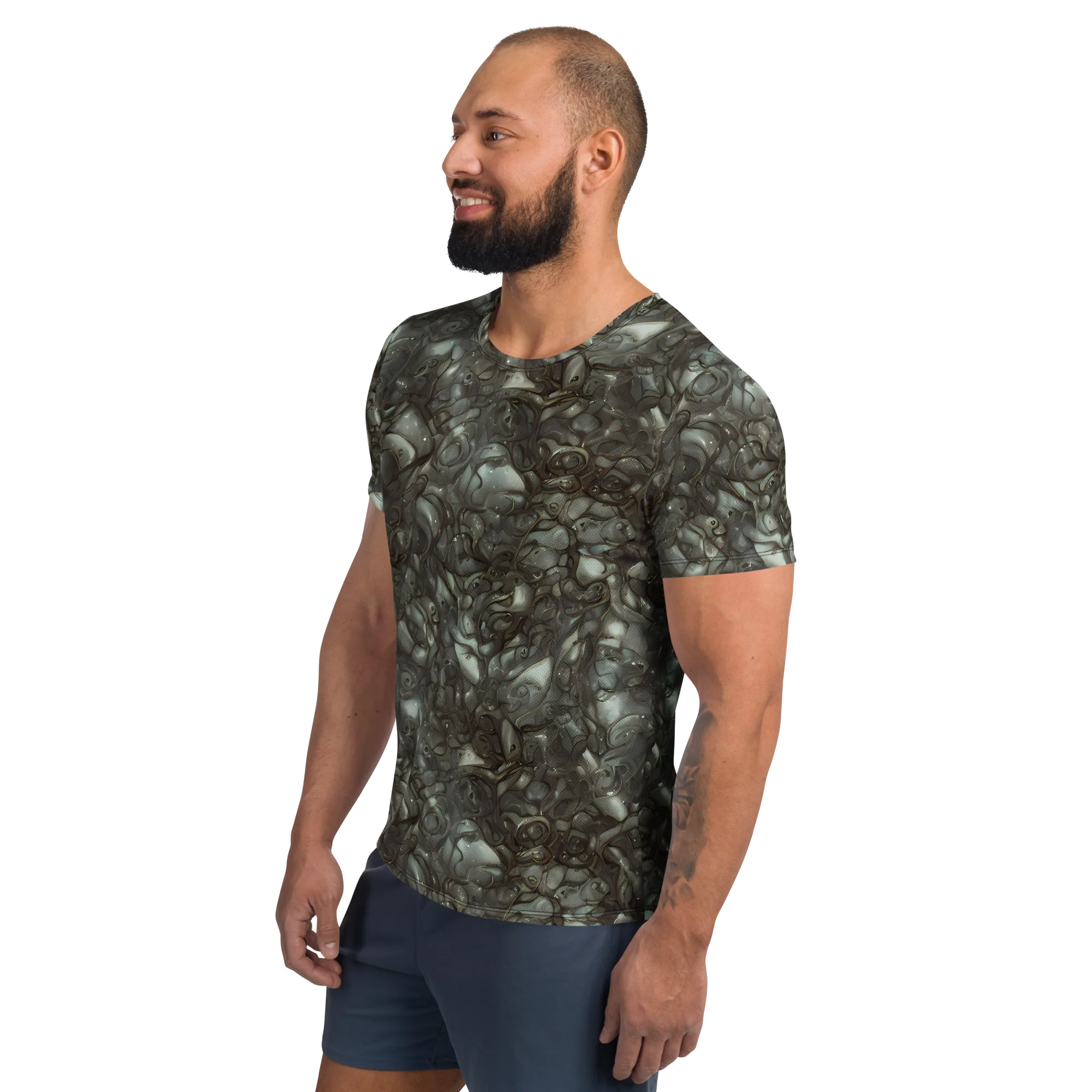 Mercury Reef on Men's Athletic T-Shirt — Left