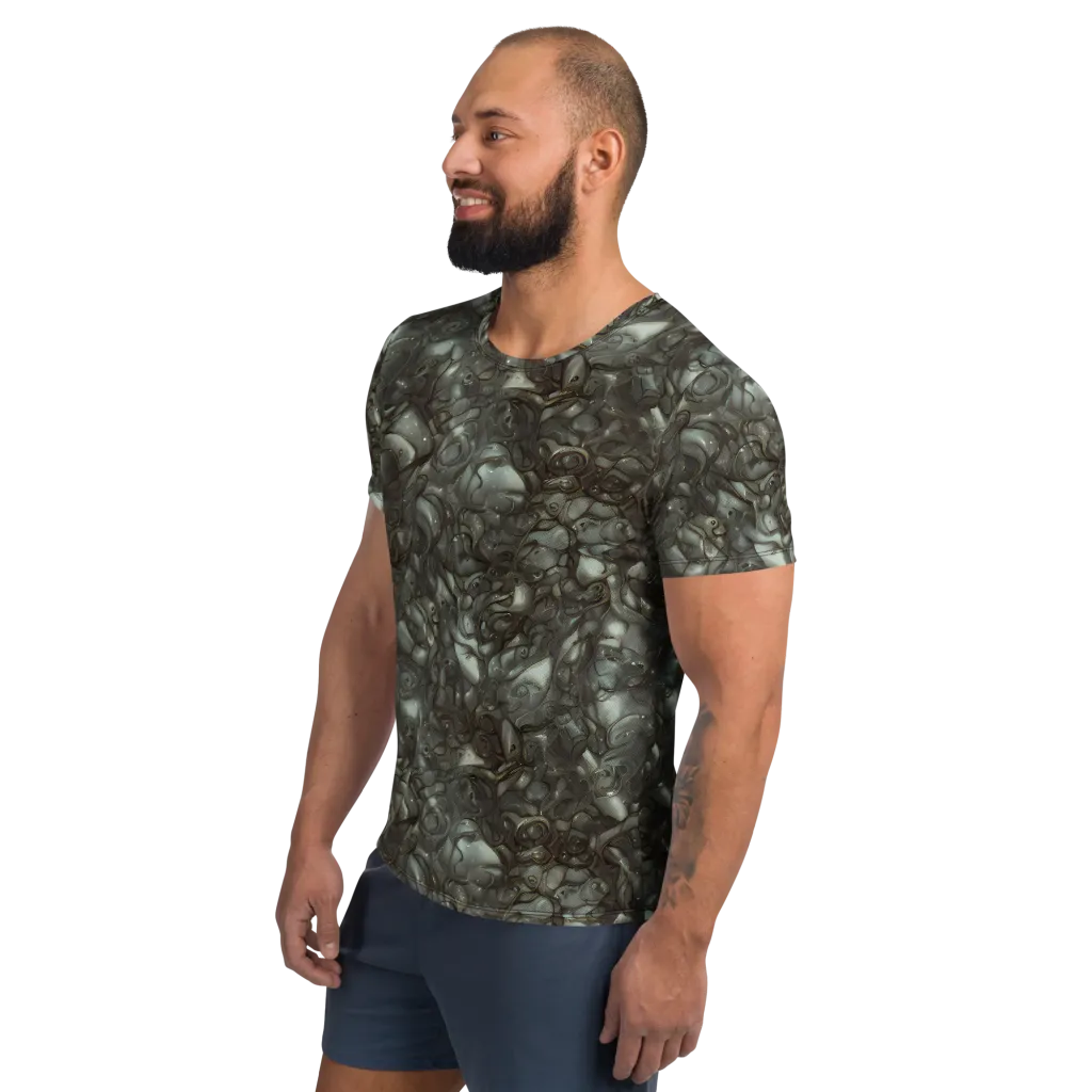Mercury Reef on Men's Athletic T-Shirt — Left