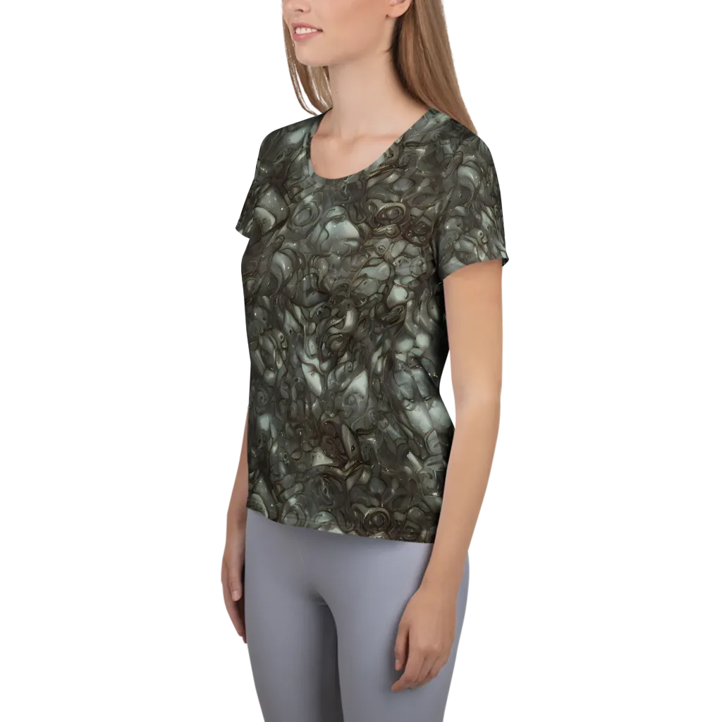Mercury Reef on Women's Athletic T-Shirt — Left