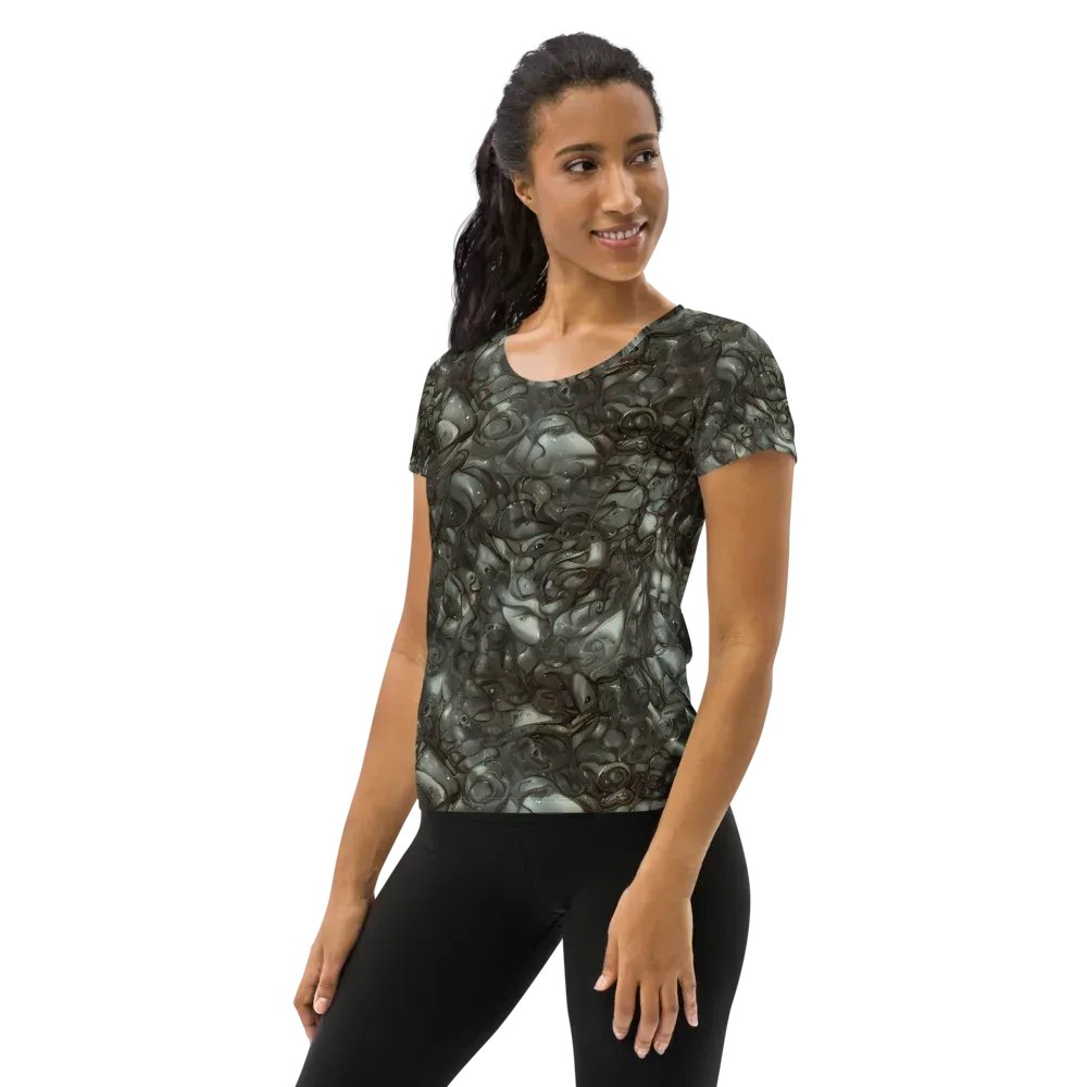 Mercury Reef on Women's Athletic T-Shirt — Left