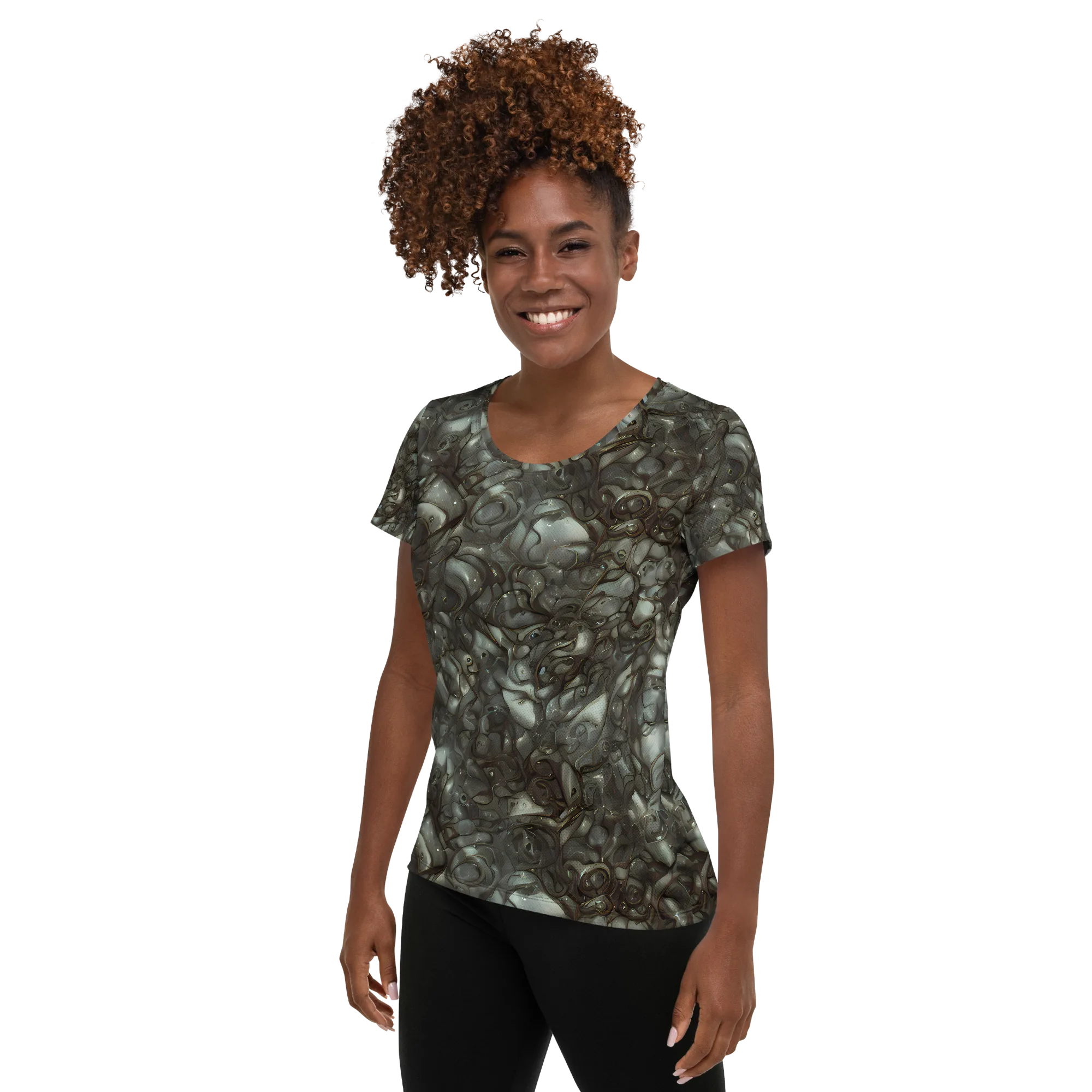 Mercury Reef on Women's Athletic T-Shirt — Left