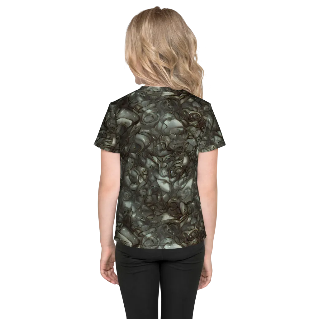 Mercury Reef on Kids Crew Neck T-Shirt — Back