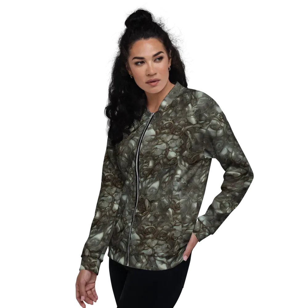 Mercury Reef on Bomber Jacket — Left