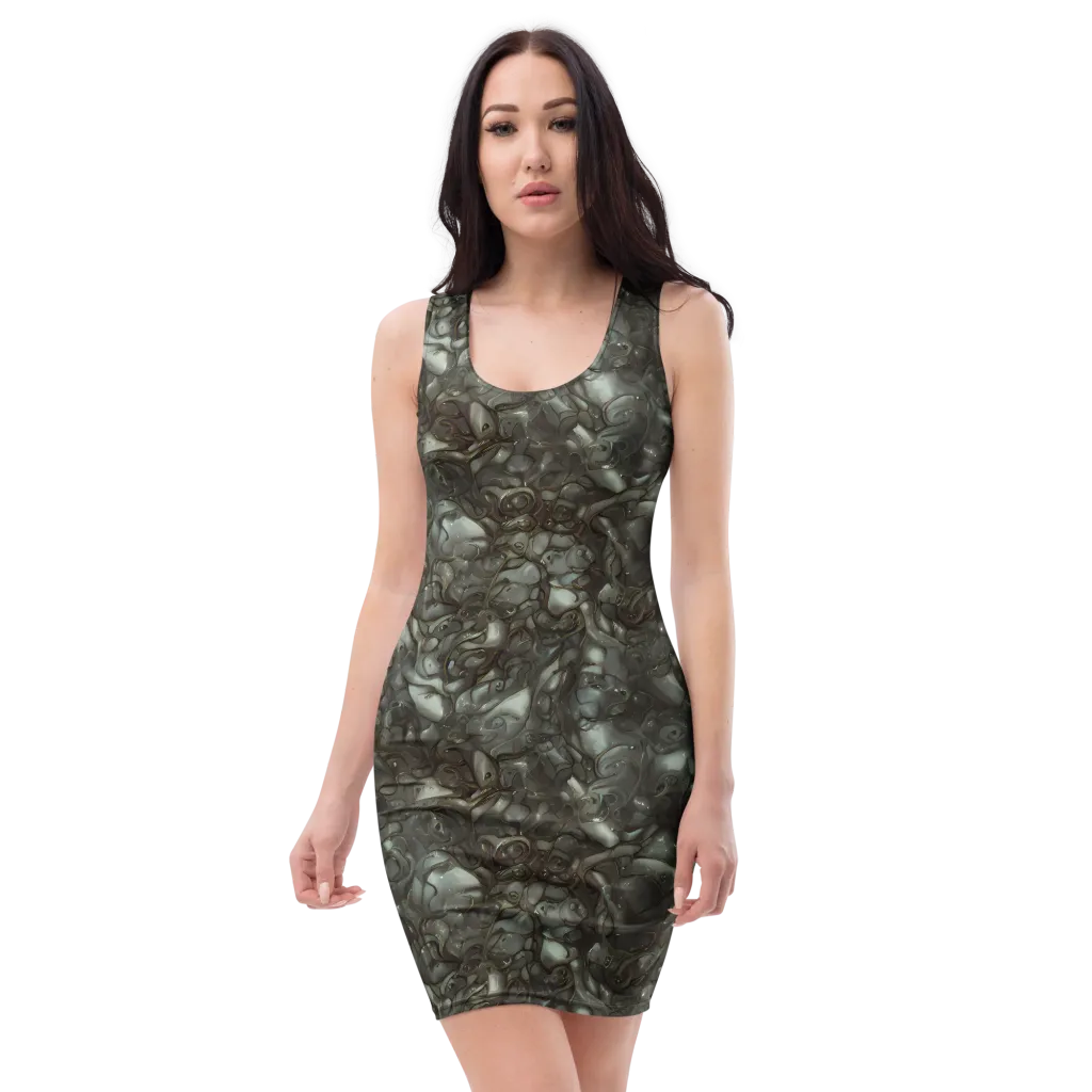 Mercury Reef on Bodycon Dress — Front