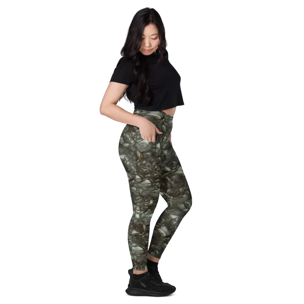 Mercury Reef on Leggings with Pockets — Right