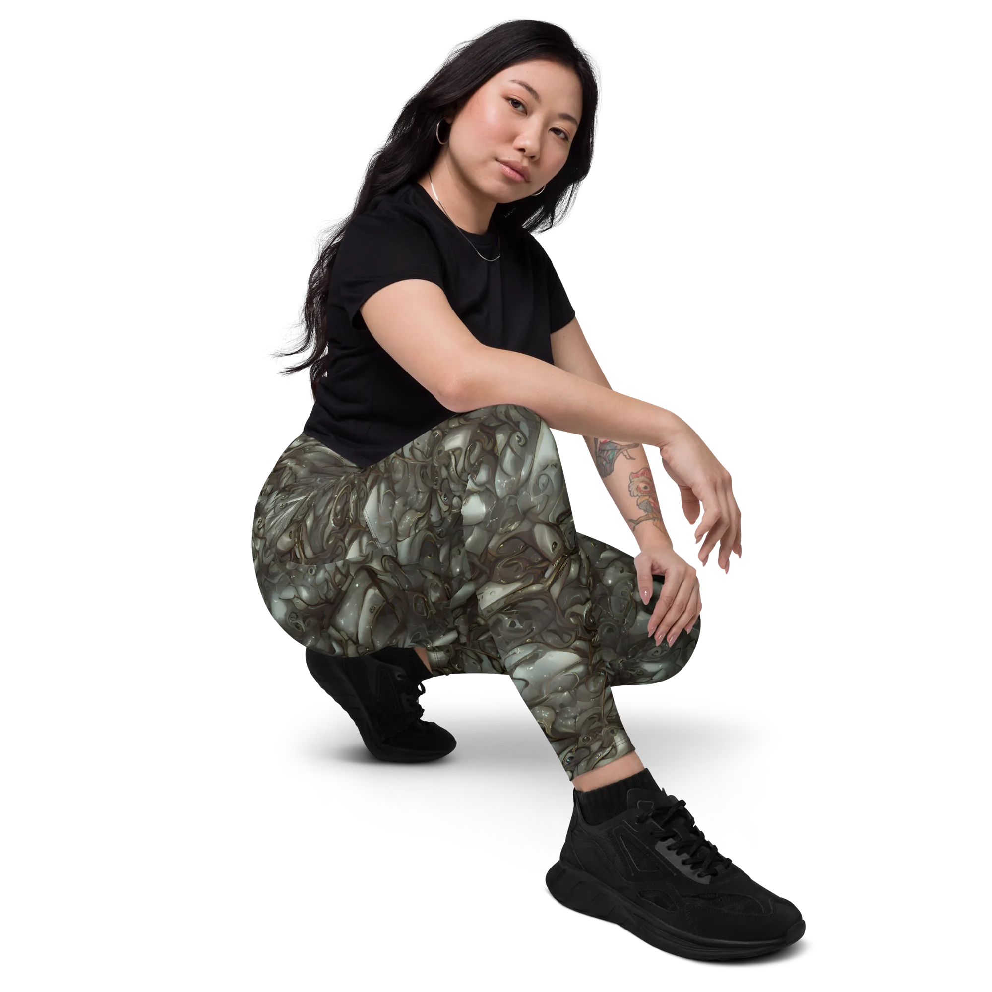 Mercury Reef on Leggings with Pockets — Right Front