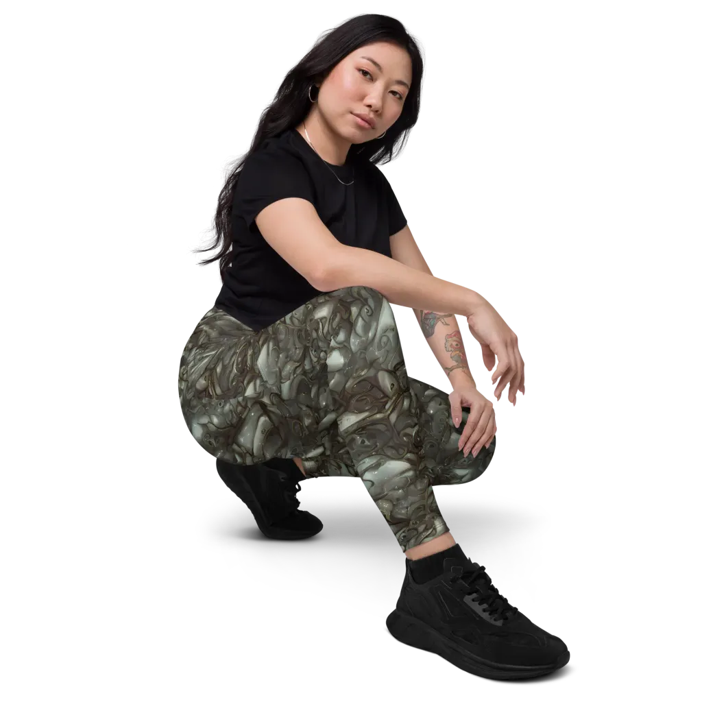 Mercury Reef on Leggings with Pockets — Right Front