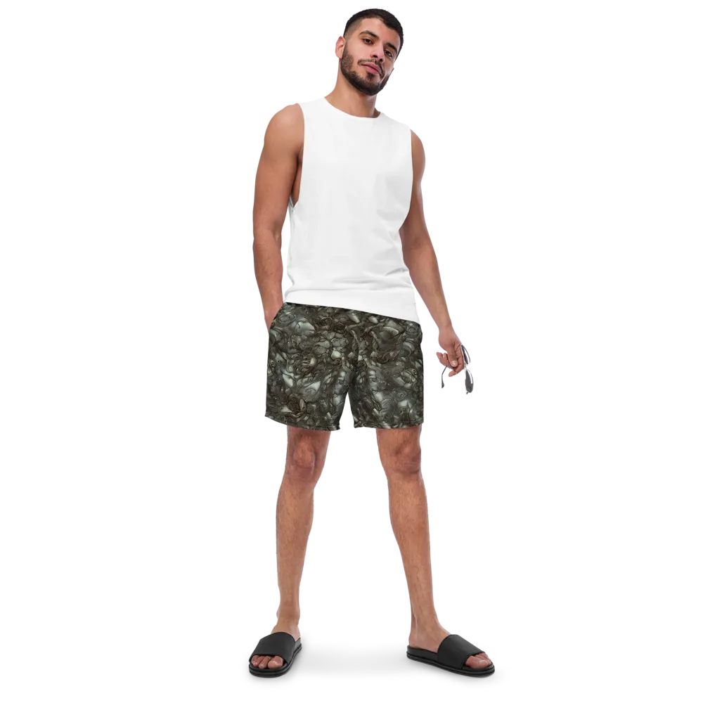 Mercury Reef on Swim Trunks — Front