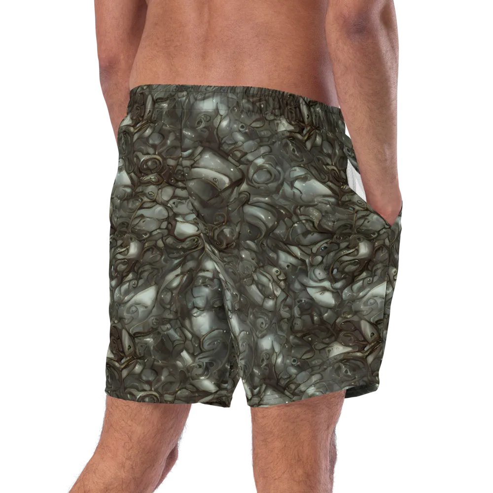 Mercury Reef on Swim Trunks — Right Back