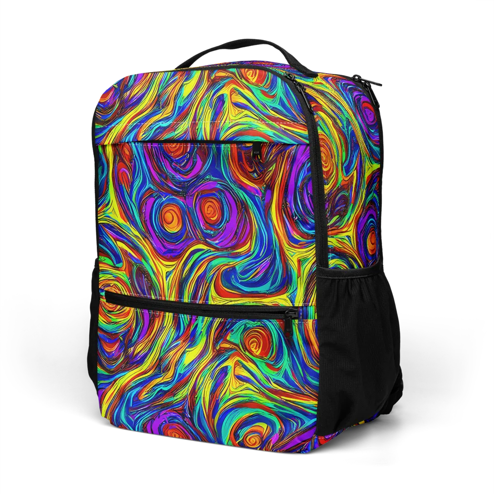 Technicolor Tempest on Utility Backpack — Left Front