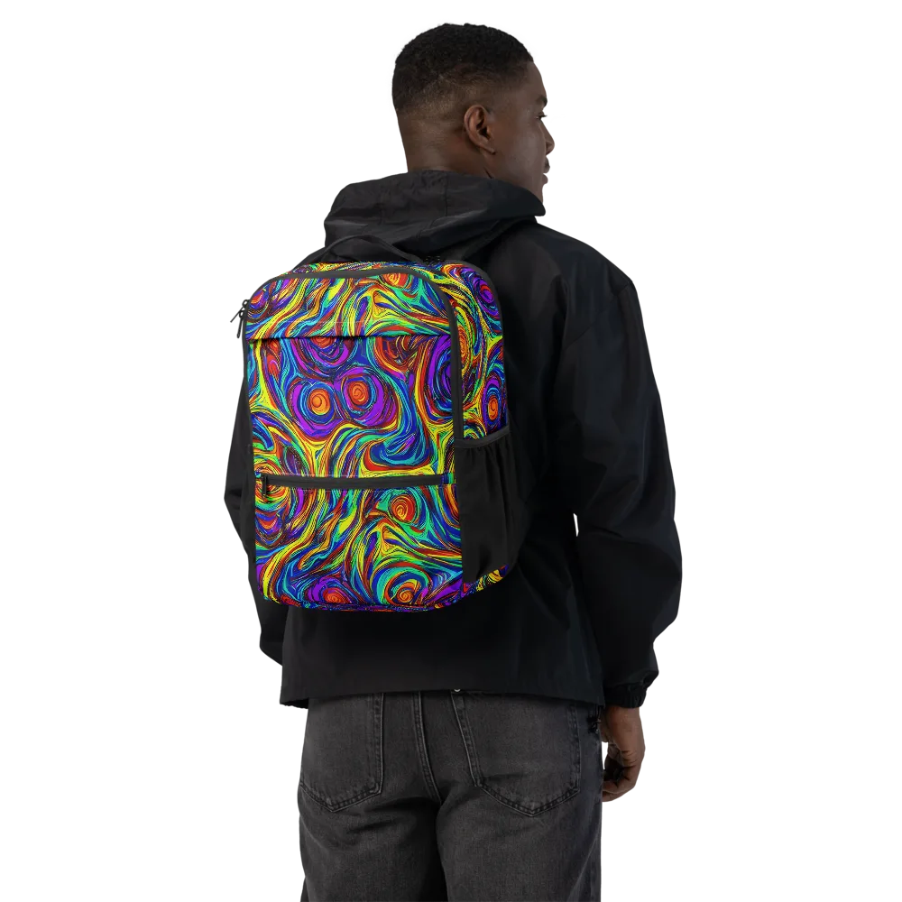 Technicolor Tempest on Utility Backpack — Back