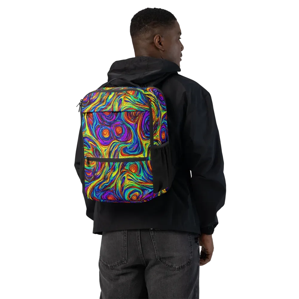 Technicolor Tempest on Utility Backpack — Back