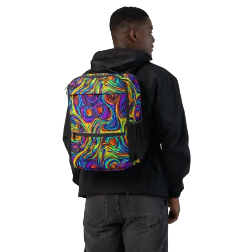 Technicolor Tempest on a Utility Backpack
