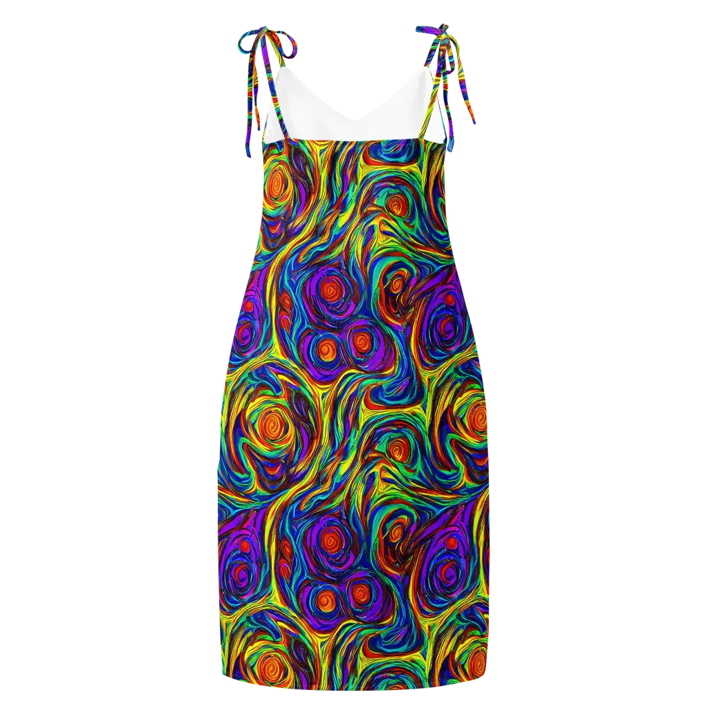 Technicolor Tempest on Slip Dress — Back