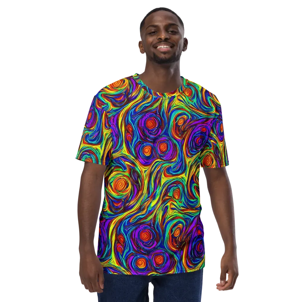 Technicolor Tempest on Men's Crew Neck T-Shirt — Front
