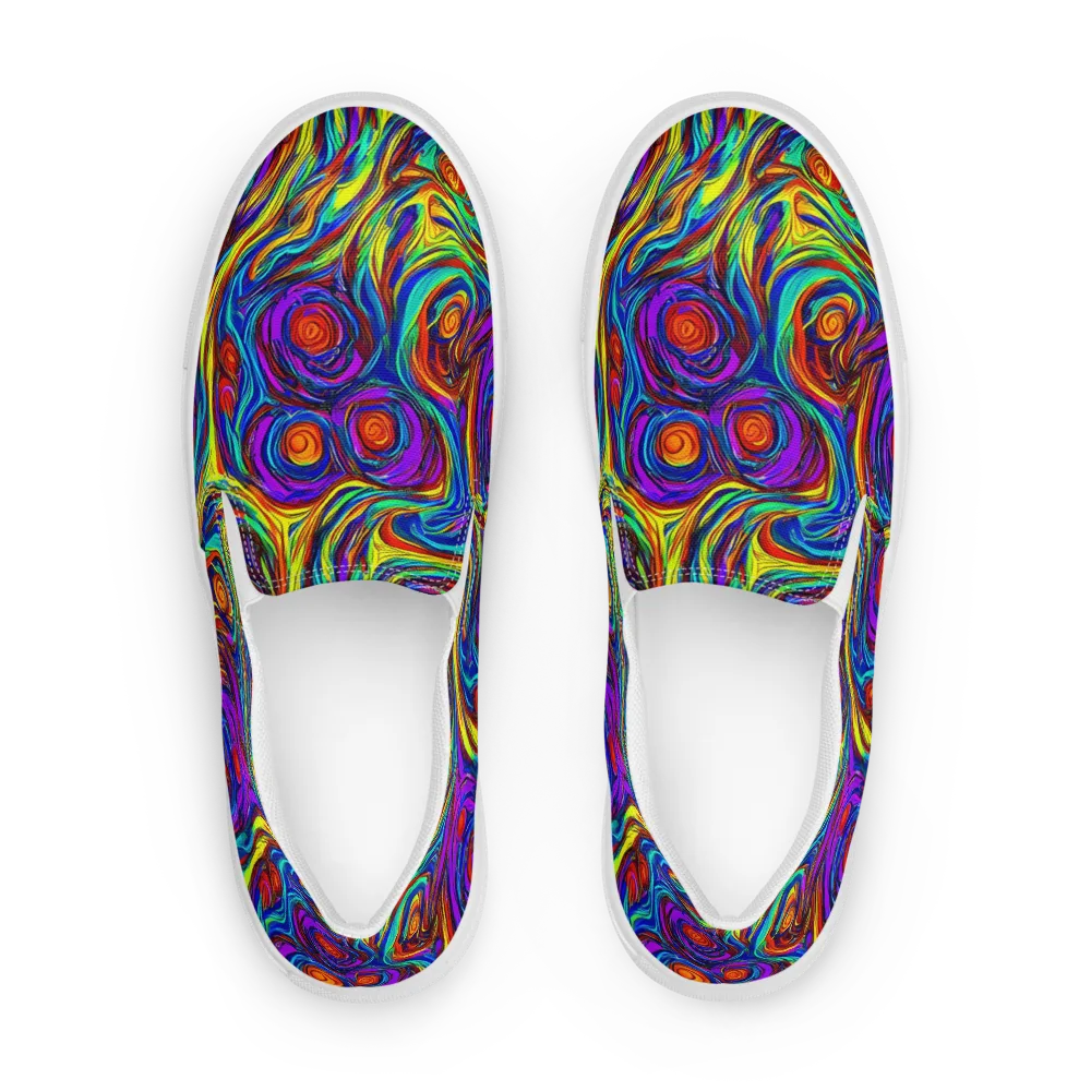 Technicolor Tempest on Women's Slip-On Canvas Shoes — Front