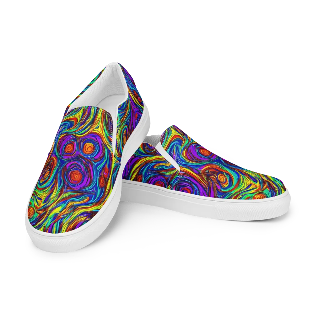 Technicolor Tempest on Women's Slip-On Canvas Shoes — Left Front