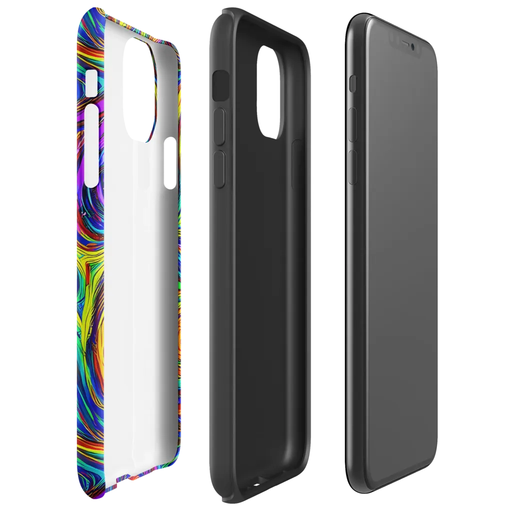 Technicolor Tempest on Tough Case for iPhone® — Right