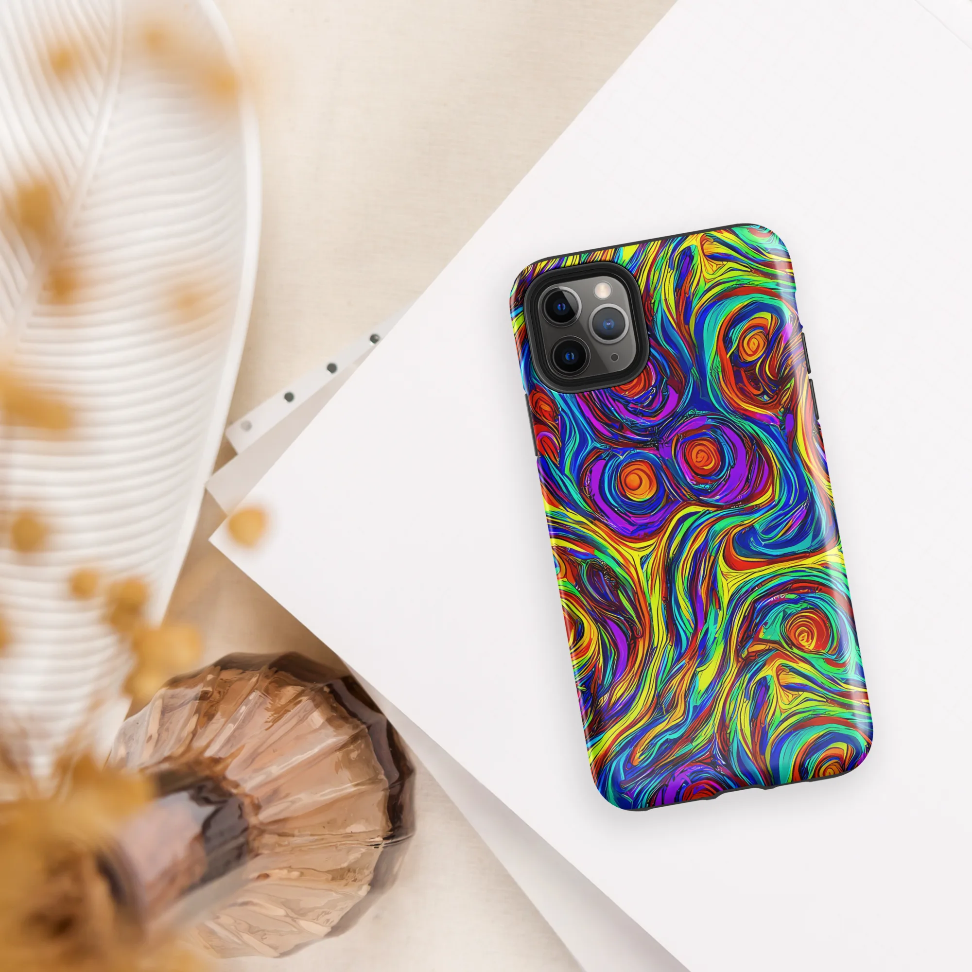 Technicolor Tempest on Tough Case for iPhone® — Front