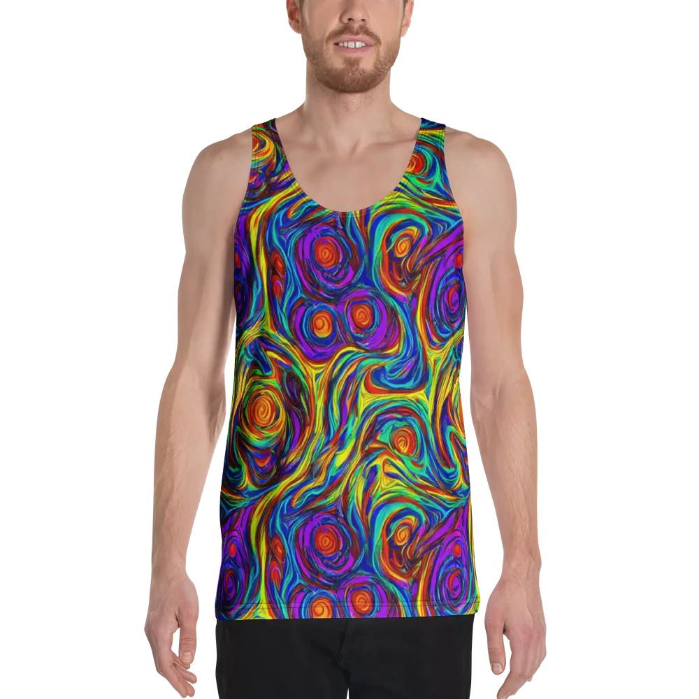Technicolor Tempest on Men's Tank Top — Front
