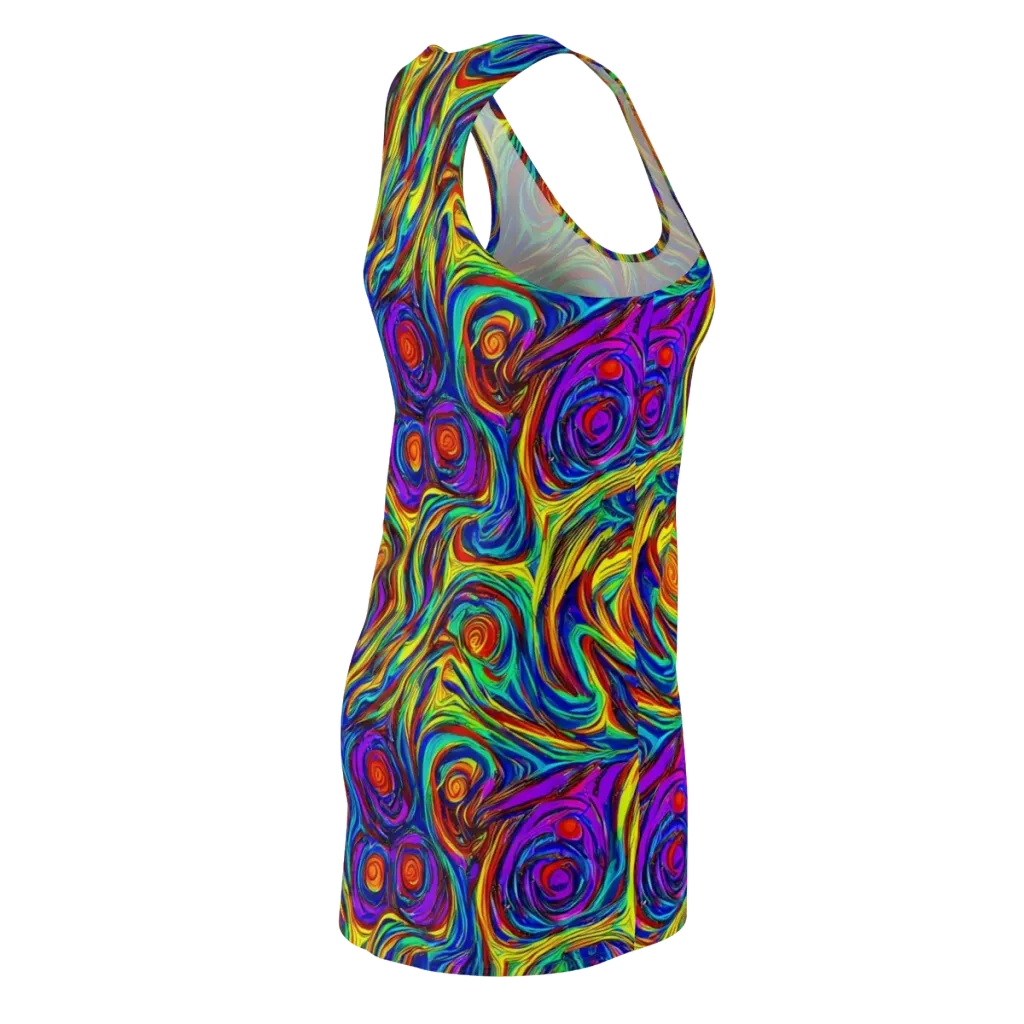 Technicolor Tempest on Racerback Dress — Back Side