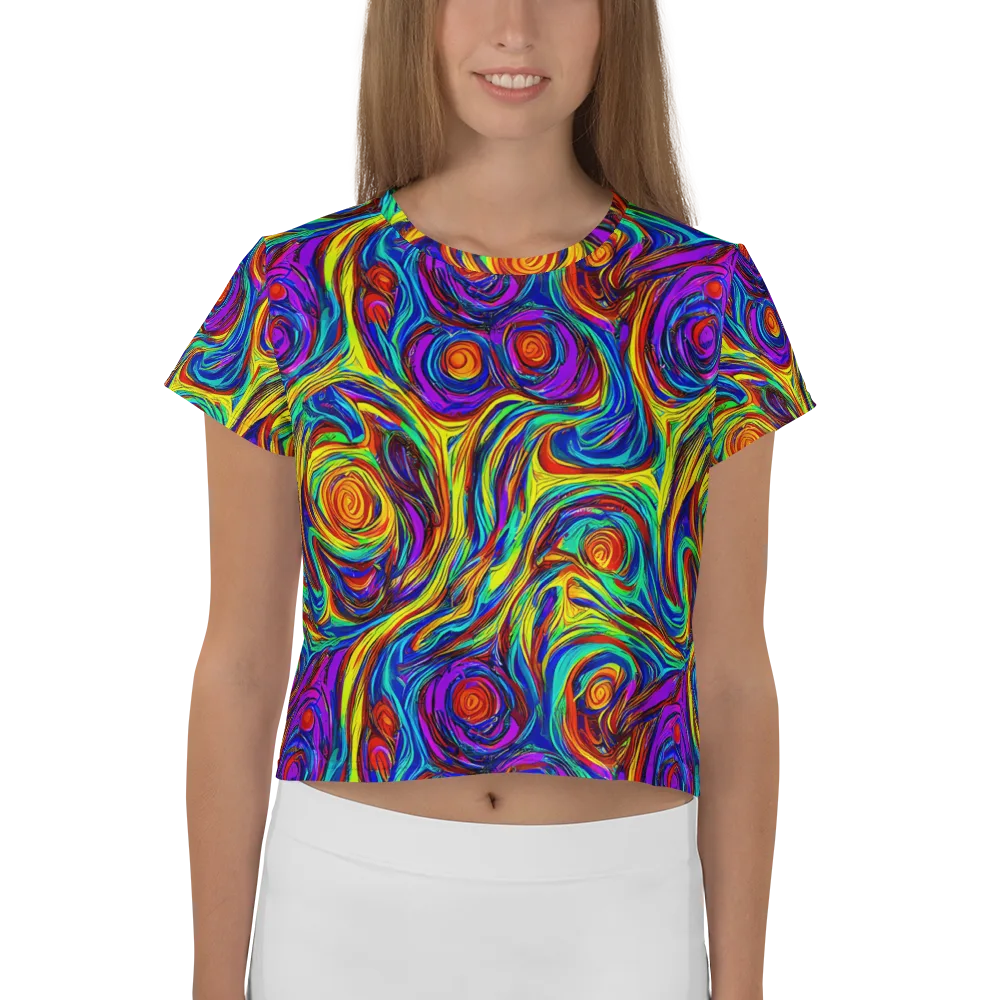 Technicolor Tempest on Crop Tee — Front